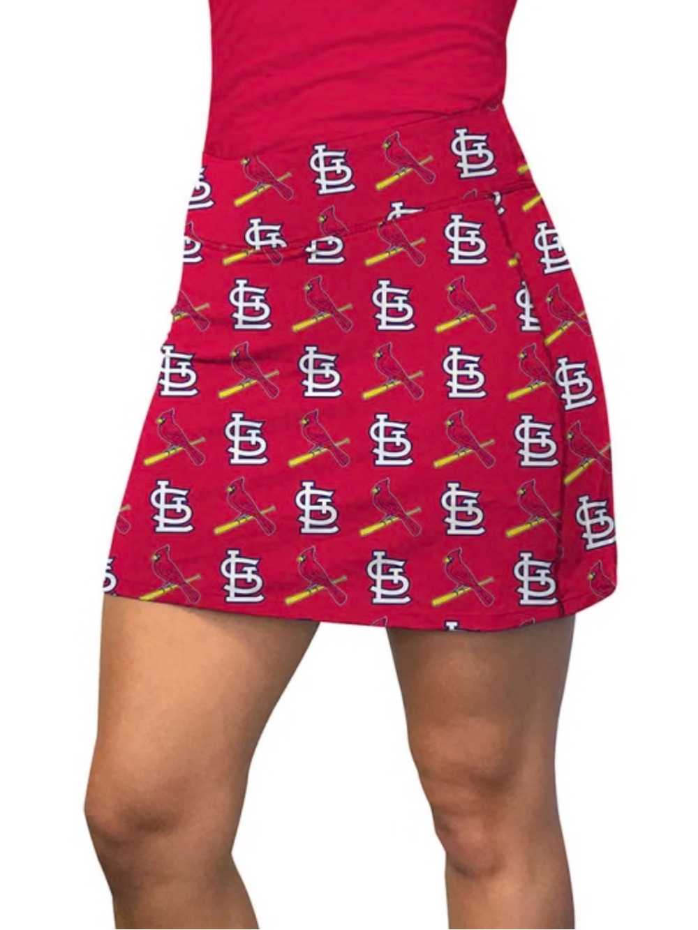 LOUDMOUTH Golf St Louis Cardinals  Red Logo Active Skort Women’s Medium